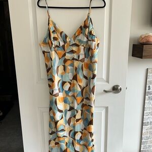 Abercrombie & Fitch Midi Satin Dress